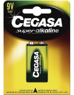 Blister 1 pila cegasa super alcalina 6lr61 9v