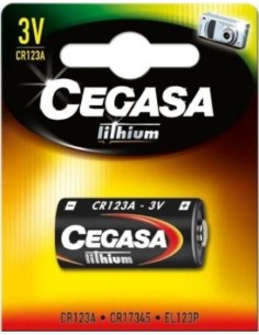 BLISTER PILA CEGASA LITIO CR123A 3V FT BL
