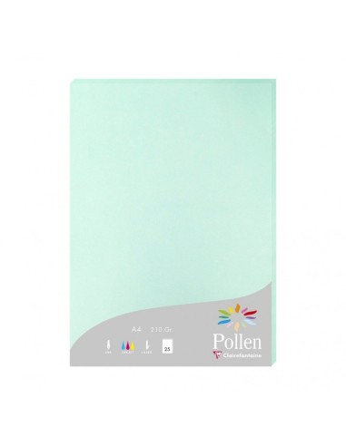Pollen papel para impresora de inyección de tinta A4 (210x297 mm) 25 hojas Color menta