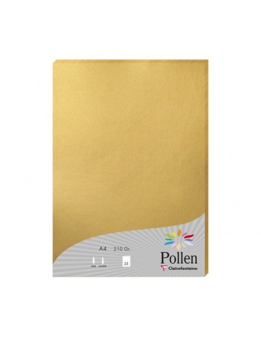 Pollen papel para impresora de inyección de tinta A4 (210x297 mm) 25 hojas Oro