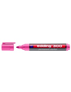 300 marcador permanente Punta redonda Rosa