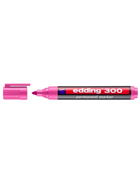 300 marcador permanente Punta redonda Rosa