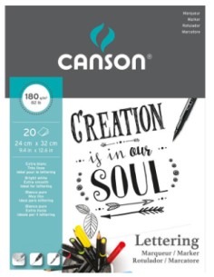 Marker Lettering Arte de papel 20 hojas