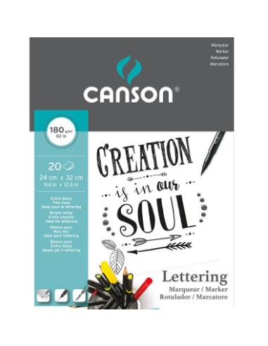 Marker Lettering Arte de papel 20 hojas