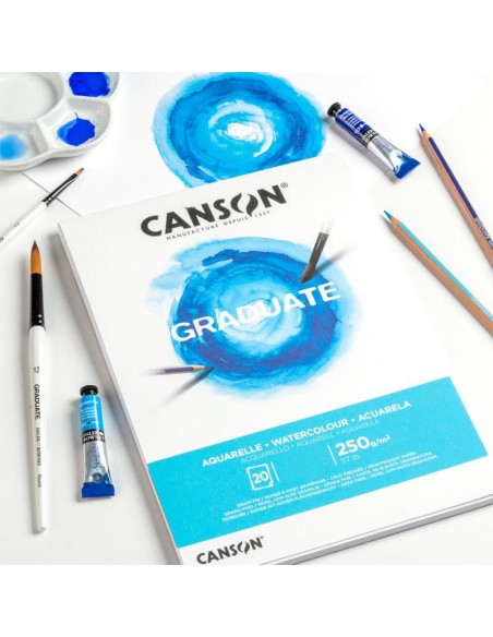Graduate Watercolour Bloc de hojas de papel para bellas artes 20 hojas