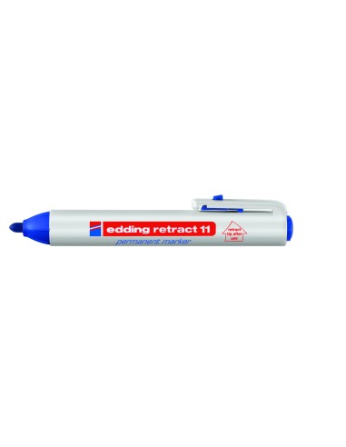 Retract 11 Permanent Marker Blue (10) marcador permanente