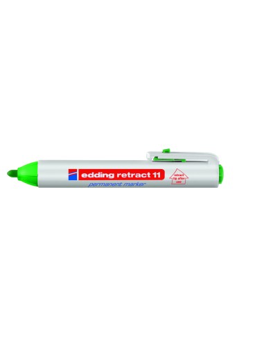 Retract 11 Permanent Marker Green (10) marcador permanente
