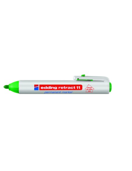 Retract 11 Permanent Marker Green (10) marcador permanente