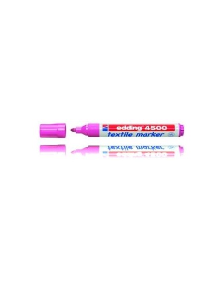 Textielmarker e-4500 marcador permanente Punta redonda Rosa
