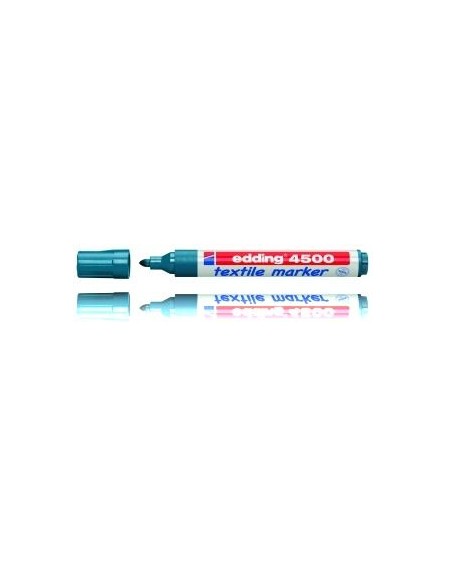Textielmarker e-4500 marcador permanente Punta redonda Azul
