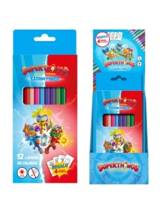 Lápices de Colores Superthings Caja de 12