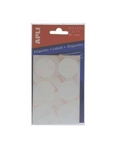 Circular labels 5 sheets 8 x 8mm Red etiqueta autoadhesiva Rojo 288 pieza(s)