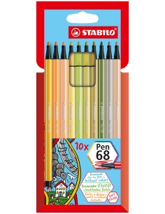 Pen 68 rotulador Multicolor 10 pieza(s)