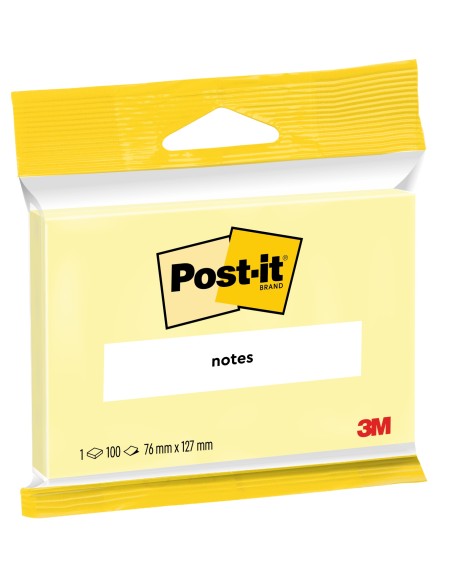 6830 nota autoadhesiva Rectángulo Amarillo 100 hojas Autoadhesivo