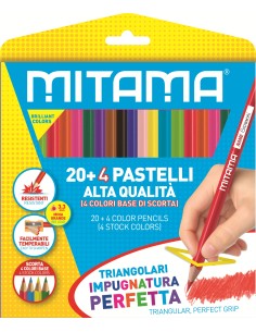 Pastelli Triangolari pz. 24 Multicolor 24 pieza(s)