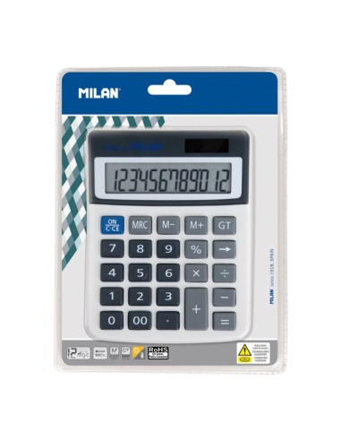 40925BL calculadora Escritorio Calculadora básica Negro, Gris, Blanco