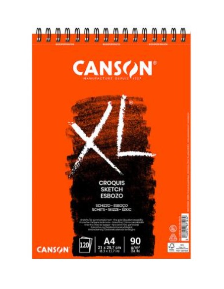 XL Sketch Bloc de hojas de papel para bellas artes 20 hojas