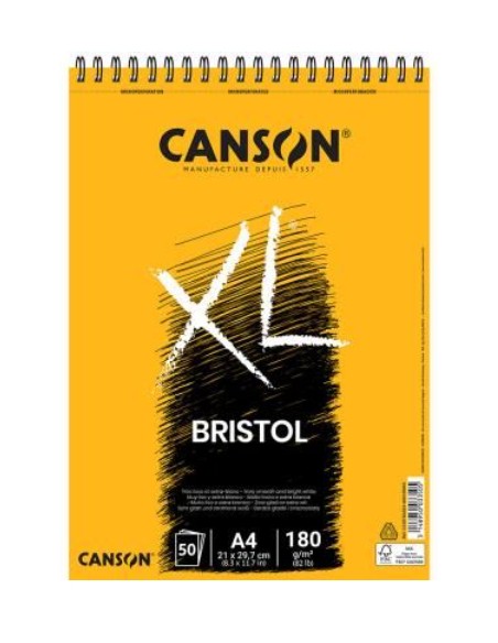 XL Bristol Bloc de hojas de papel para bellas artes 50 hojas