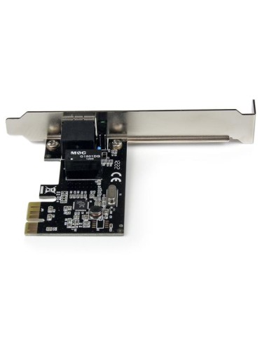 Adaptador Tarjeta de Red NIC PCI Express PCI-e de 1 Puerto Gigabit Ethernet - 1x RJ45 Hembra - Perfil Doble