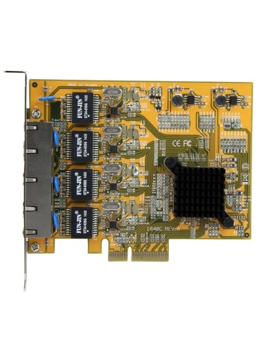 Tarjeta de Red PCI Express Ethernet Gigabit con 4 Puertos RJ45