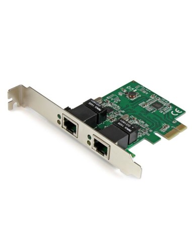 Adaptador Tarjeta de Red NIC PCI Express PCI-E de 2 Puertos Ethernet Gigabit RJ45