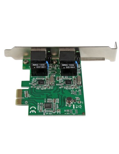 Adaptador Tarjeta de Red NIC PCI Express PCI-E de 2 Puertos Ethernet Gigabit RJ45