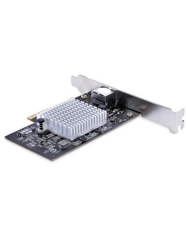 Tarjeta PCIe Adaptadora de Red de 1 Puerto RJ45 10Gb para PC o Servidor, Tarjeta PCI Express Ethernet de 6 Velocidades Compatib