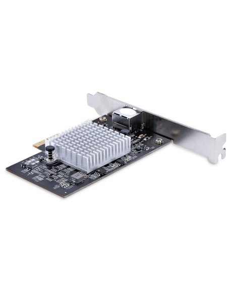 Tarjeta PCIe Adaptadora de Red de 1 Puerto RJ45 10Gb para PC o Servidor, Tarjeta PCI Express Ethernet de 6 Velocidades Compatib
