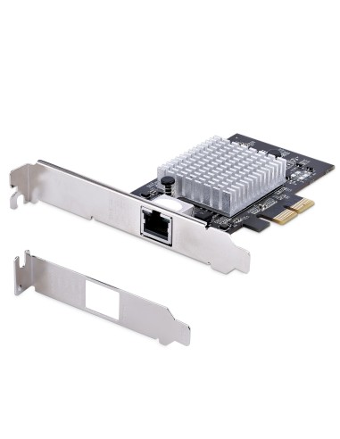 Tarjeta PCIe Adaptadora de Red de 1 Puerto RJ45 10Gb para PC o Servidor, Tarjeta PCI Express Ethernet de 6 Velocidades Compatib