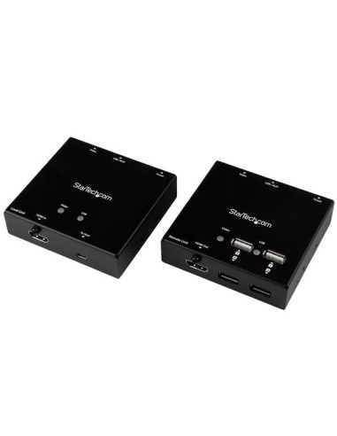 Extensor HDMI por Cable CAT6 con Concentrador USB de 4 Puertos - 50m - 1080p