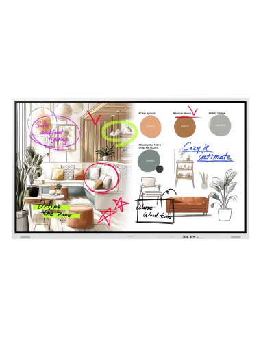 WM75FX pizarra blanca interactiva 190,5 cm (75") 3840 x 2160 Pixeles Pantalla táctil Gris, Blanco HDMI