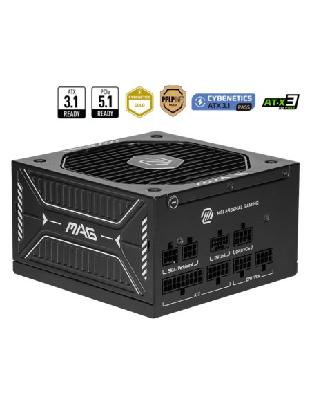 MAG A750GLS PCIE5 unidad de fuente de alimentación 750 W 24-pin ATX ATX Negro