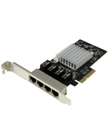 Tarjeta de Red PCI Express Ethernet Gigabit con 4 Puertos RJ45 Chipset Intel i350