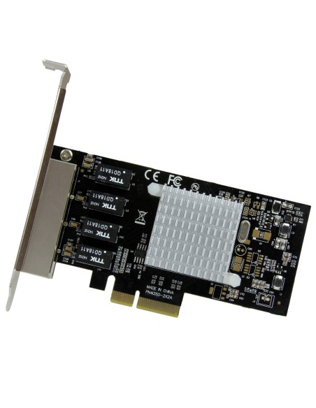 Tarjeta de Red PCI Express Ethernet Gigabit con 4 Puertos RJ45 Chipset Intel i350