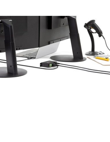 Hub Industrial de 4 Puertos USB 2.0 con Protección Antiestática ESD