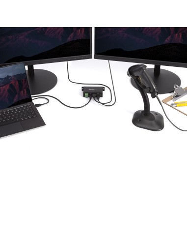 Hub Industrial de 4 Puertos USB 2.0 con Protección Antiestática ESD