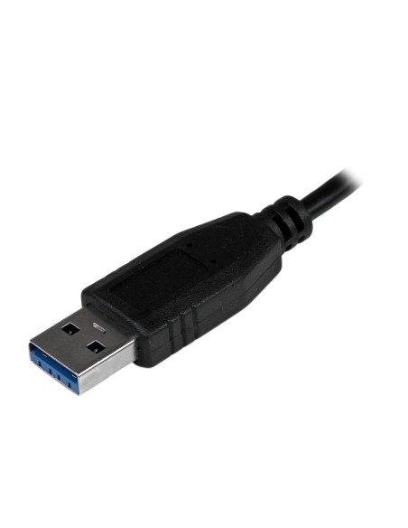 Adaptador Concentrador Hub Ladrón USB 3.0 (5Gbps) Super Speed para Portátil de 4 Puertos Salidas - Negro