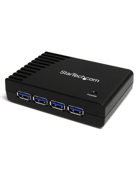 Adaptador Concentrador Hub Ladrón USB 3.0 Super Speed 4 Puertos Salidas PC Mac - Negro