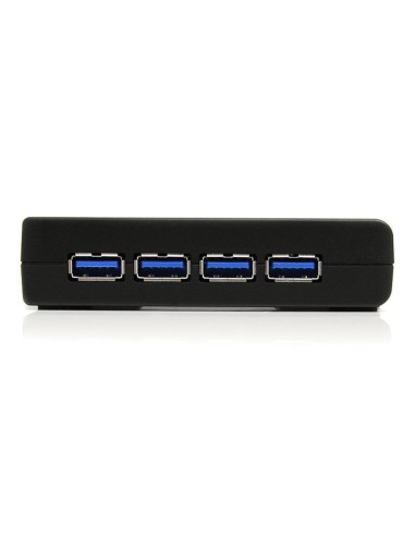 Adaptador Concentrador Hub Ladrón USB 3.0 Super Speed 4 Puertos Salidas PC Mac - Negro