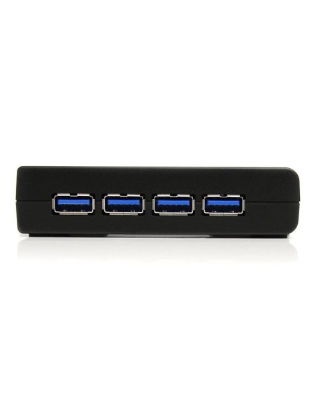 Adaptador Concentrador Hub Ladrón USB 3.0 Super Speed 4 Puertos Salidas PC Mac - Negro