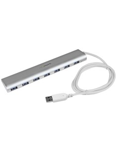 Hub Ladrón USB 3.0 de 7 Puertos - Hub Concentrador USB-A - Alimentado por el Bus - 5Gbps - Hub USB Portátil - Carcasa Resistente 2