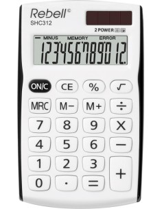 SHC312 calculadora Bolsillo Calculadora básica Negro, Blanco