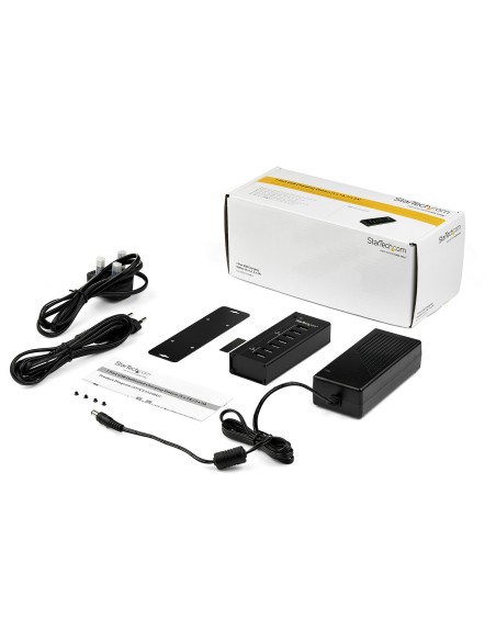 Estación de Carga USB de 7 Puertos Autónoma - 5x Puertos de 1A y 2x Puertos de 2A - Base de Carga USB