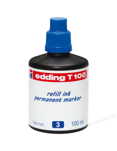 T100 recambio para marcador Azul 100 ml