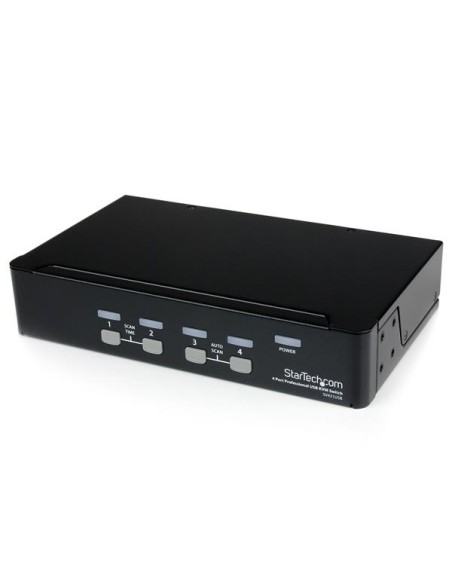 Conmutador Switch Profesional KVM 4 Puertos Vídeo VGA - USB - Hasta 1920x1440 Conmutador Switch Profesional KVM 4 Puertos Vídeo VGA - USB - Hasta 1920x1440