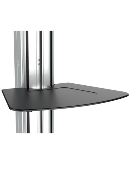 Carro de Transporte para Televisor de 32 a 70 Pulgadas - Carrito AV Móvil Mesa Rodante para TV VESA con Ajuste de un Toque