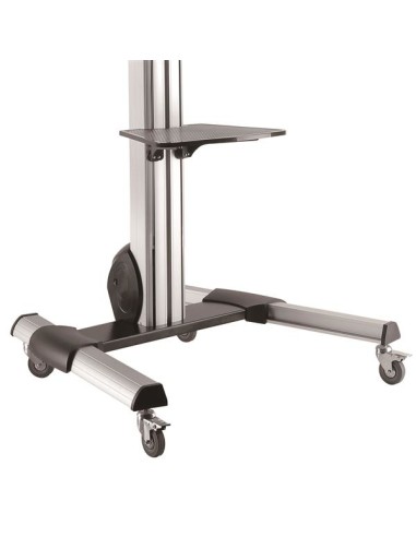 Carro de Transporte para Televisor de 32 a 70 Pulgadas - Carrito AV Móvil Mesa Rodante para TV VESA con Ajuste de un Toque