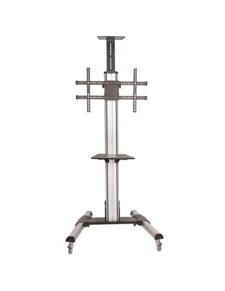 Carro de Transporte para Televisor de 32 a 70 Pulgadas - Carrito AV Móvil Mesa Rodante para TV VESA con Ajuste de un Toque