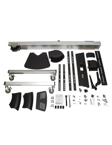 Carro de Transporte para Televisor de 32 a 70 Pulgadas - Carrito AV Móvil Mesa Rodante para TV VESA con Ajuste de un Toque