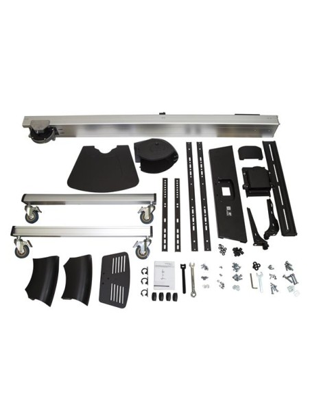 Carro de Transporte para Televisor de 32 a 70 Pulgadas - Carrito AV Móvil Mesa Rodante para TV VESA con Ajuste de un Toque